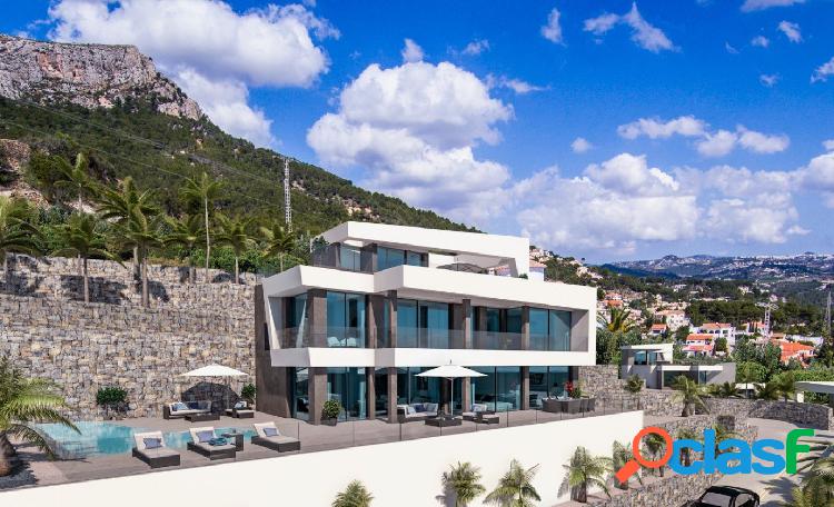 Hermosa villa de lujo en construcción con impresionantes vistas en Calpe 1