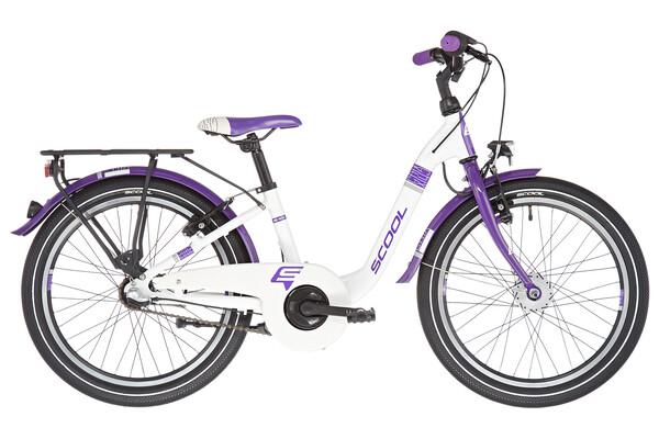 Bicicleta Niño S'COOL CHIX Alu 3V 20" Blanco/Violeta 2021