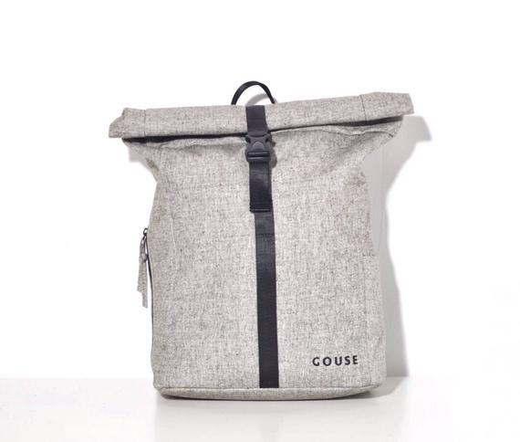 Gouse - no.2 (grey roll top mochila, mochila portátil,