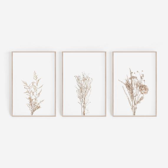 Conjunto de 3 impresiones, decoración de la casa de campo, Conjunto de 3 impresiones, decoración de la casa de campo,