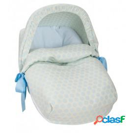 Saco porta bebé topo jacquard celeste (capota no incluida) Saco porta bebé topo jacquard celeste (capota no incluida)