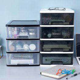 Caja de almacenamiento de escritorio escritorio pequeño cajón transparente en el escritorio caja de artículos diversos de papelería de plástico mini caja de almacenamiento Caja de almacenamiento de escritorio escritorio pequeño cajón transparente en el escritorio caja de artículos diversos de papelería de plástico mini caja de almacenamiento