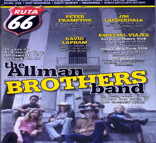 Revista ruta 66 numero 280 the allman brothers band Revista ruta 66 numero 280 the allman brothers band