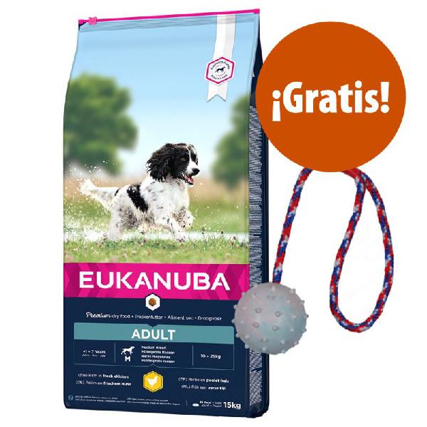 Eukanuba 12 /15 kg pienso para perros + Pelota Trixie