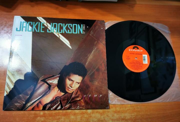 JACKIE JACKSON Stay MAXI SINGLE VINILO 1989 USA CONTIENE 5