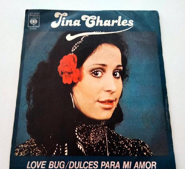 VINILO SINGLE DE TINA CHARLES. LOVE BUG. 1978.