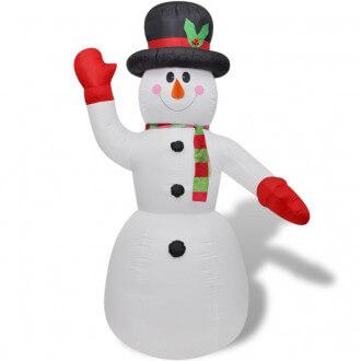 Muñeco de nieve inflable con luz de 240 cm vida xl Muñeco de nieve inflable con luz de 240 cm vida xl