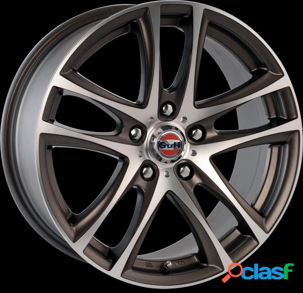 Llanta gulf gt1 /map satin gun metal machined face 17 x 7.50 5x105 et
