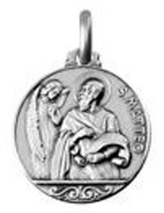 Medallas san mateo en oro y plata