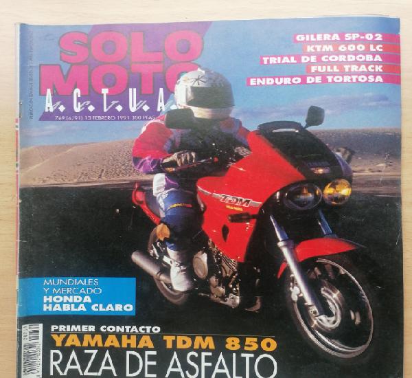 Solo moto actual nº 769 1990 gilera sp-02 ktm lc enduro