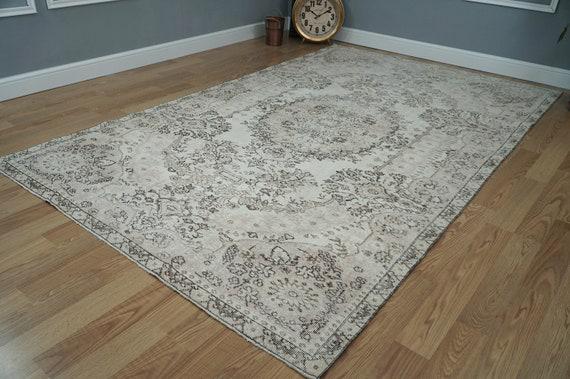 Oriental wool rug boho decor rug vintage area rug turkish -