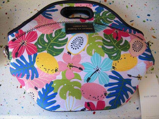 Bolso comida multicolor y negro