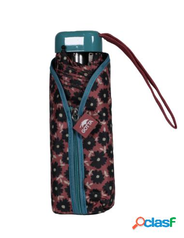 Paraguas mujer plegable estampado de flores gotta azul Paraguas mujer plegable estampado de flores gotta azul