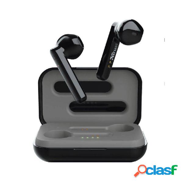 Auriculares bluetooth trust primo touch con estuche de carga/ autonomía 4h/ negros Auriculares bluetooth trust primo touch con estuche de carga/ autonomía 4h/ negros