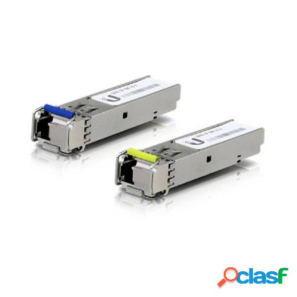 Modulo sfp transceptor de fibra óptica ubiquiti uf-sm-1g-s/ pack de 2