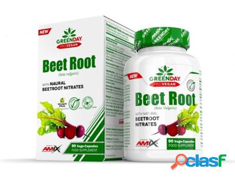 Complemento alimentar amix greenday provegan beet root-elaborado a base de nitratos de remolacha / apto para veganos