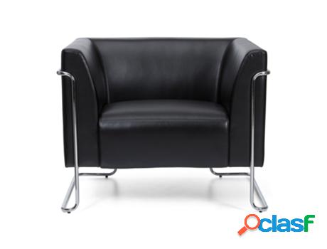 Sofá hjh office curacao (negro - piel sintética - 88 x 74 x 74 cm) Sofá hjh office curacao (negro - piel sintética - 88 x 74 x 74 cm)