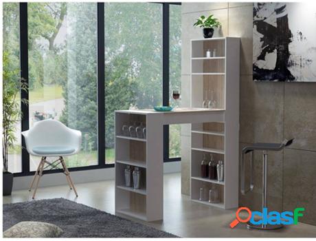 Mueble bar con compartimentos vente-unique skarn (180x59x105 cm) Mueble bar con compartimentos vente-unique skarn (180x59x105 cm)
