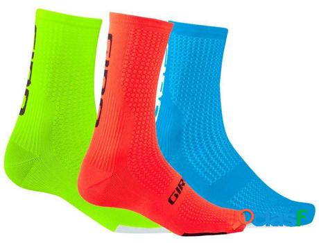 Calcetines GIRO Team Pack Azul Amarillo Naranja (Xl)