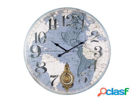 - reloj pared vintage | reloj pared madera, diseño: mapamundi, diámetro 58 cm decor and go - reloj pared vintage | reloj pared madera, diseño: mapamundi, diámetro 58 cm decor and go