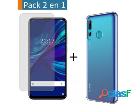 Carcasa + protector de pantalla huawei p smart + plus 2019 tumundosmartphone gel transparente transparente