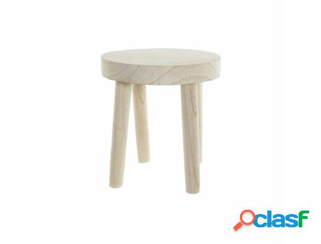 Reposapiés DKD HOME DECOR (Marrón - Madera - 30 x 30 x 33 cm)