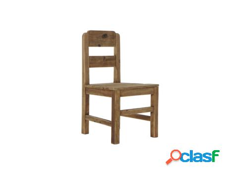 Silla dkd home decor (marrón - madera reciclada pino - 51 x 48.5 x 89 cm)