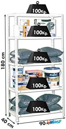 Kit estantería metálica comfort 5/400 blanco simon rack
