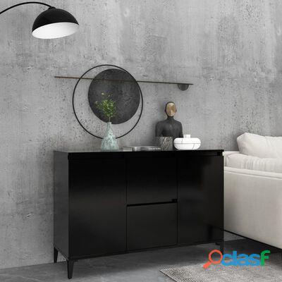 vidaXL Aparador de madera contrachapada negro 104x35x70 cm(SKU:806113)* 6