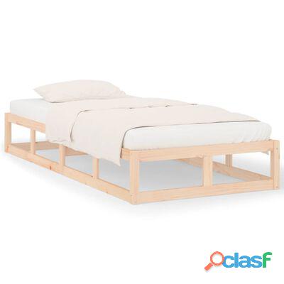 vidaXL Estructura de cama de madera maciza 100x200 cm(SKU:820786)*