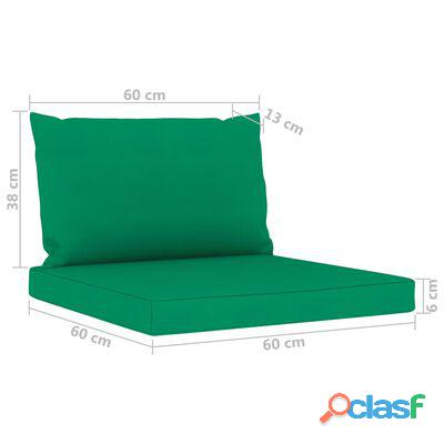 vidaXL Set de muebles de jardín 7 piezas con cojines madera impregnada(SKU:3065101)* 5