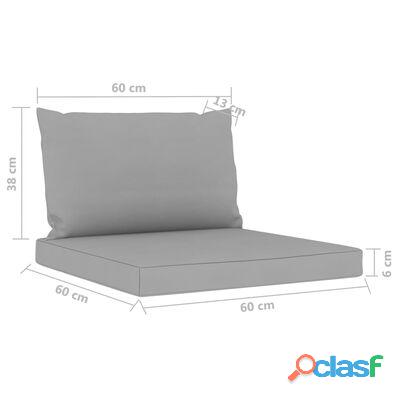 vidaXL Set de muebles de jardín 9 piezas con cojines madera impregnada(SKU:3064982)* 9