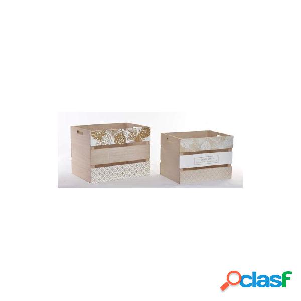 Caja madera item hojas 2 unidades Caja madera item hojas 2 unidades
