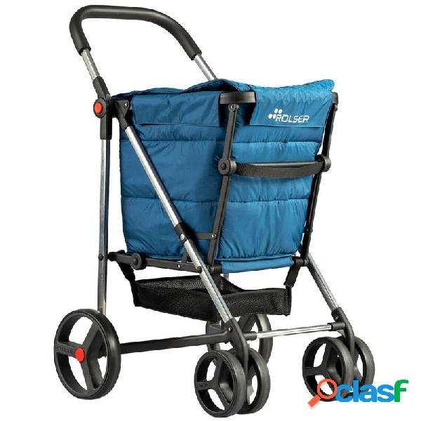 Carro compra rolser basket polar 4 ruedas giratorias marino Carro compra rolser basket polar 4 ruedas giratorias marino