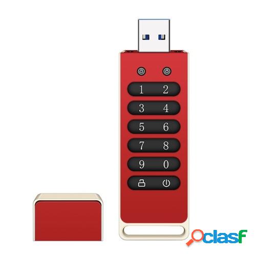 Unidad usb cifrada unidad flash usb segura 64 gb aes256-bit usb 3.0 hardware contraseña memory stick bloqueo automático para protección personal carcasa de aleación de aluminio con teclado ci Unidad usb cifrada unidad flash usb segura 64 gb aes256-bit usb 3.0 hardware contraseña memory stick bloqueo automático para protección personal carcasa de aleación de aluminio con teclado ci