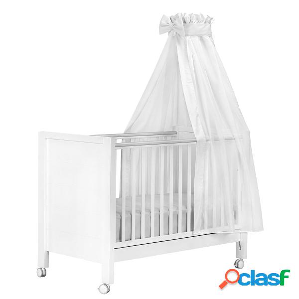 Dosel y mosquetera para cuna blanco 160x270 voile