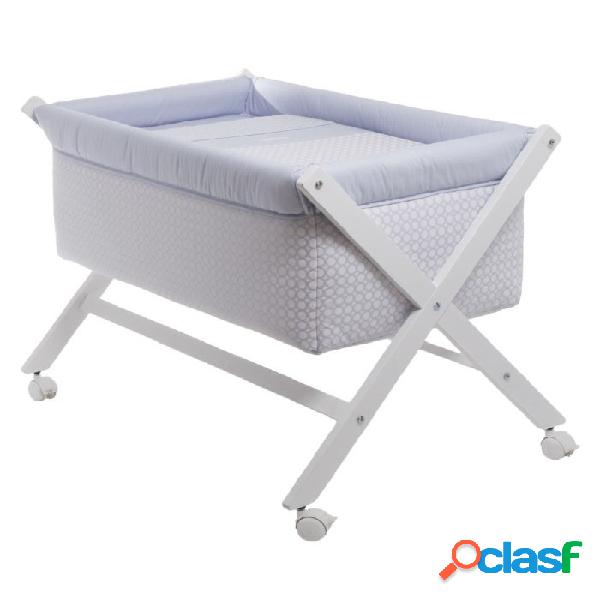 Minicuna tijera madera keito celeste 55x87x74 cm Minicuna tijera madera keito celeste 55x87x74 cm