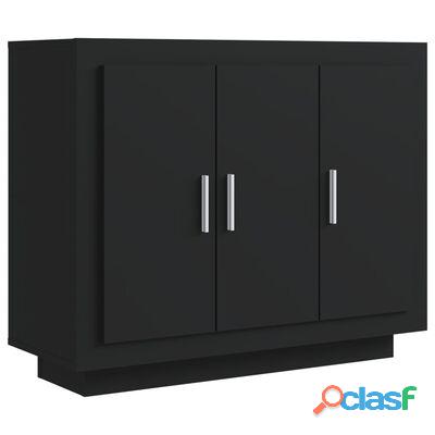 Vidaxl aparador de madera contrachapada negro 92x35x75 cm（sku:811836）*