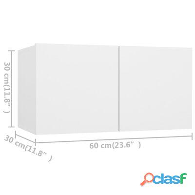 vidaXL Juego de mueble para TV de 4 piezas madera de ingeniería blanco(SKU:3074453)* 4