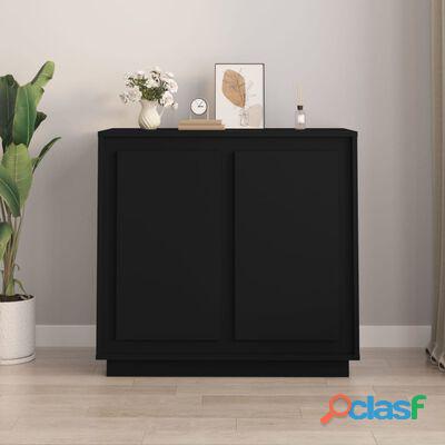 vidaXL Aparador de madera contrachapada negro 80x34x75 cm(SKU:819885)* 1