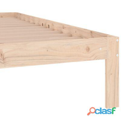 vidaXL Estructura de cama madera maciza 75x190 cm(SKU:810325)* 4