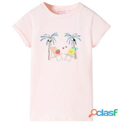 Camiseta infantil rosa suave 92（sku:11009）*