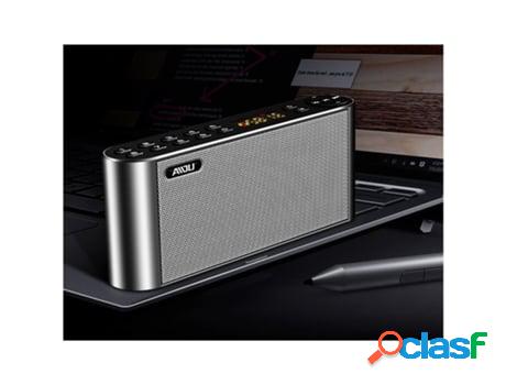 Altavoz bluetooth altavoz de audio de bolsillo manos libres inalámbrico portátil subwoofer pantalla led de alta fidelidad con micrófono estándar of...