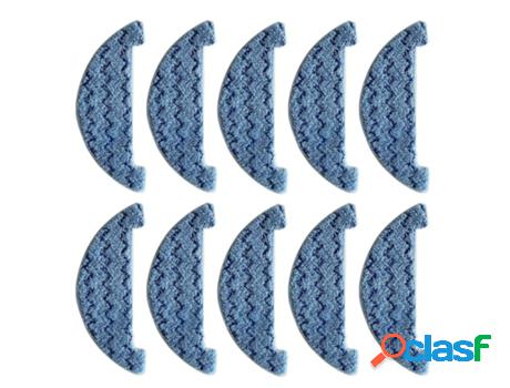 10pcs esfregões de pano para esfregona ilife a7 a9s lavável reutilizável pano de esfregão