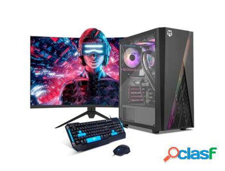 Torre neo-pc delta gaming ryzen 5-5500/16gb/1tb m.2/rtx 3050 monitor 27 fullhd teclado y ratón.