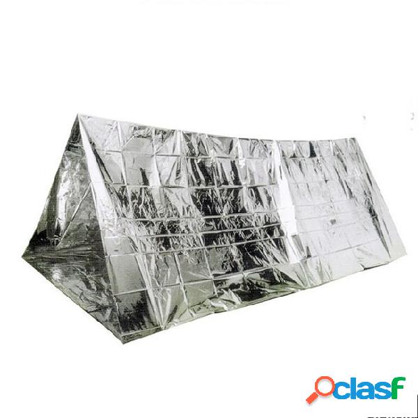 Outdoor gear silver foil tents wind proof shelters oversize insulation living blanket sleeping emergency anti heat tents 6gt bz