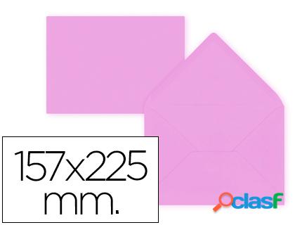 Liderpapel SB80 - Sobre C5, tamaño 157 x 225 mm, solapa pico engomada, color lila, paquete de 9 unidades
