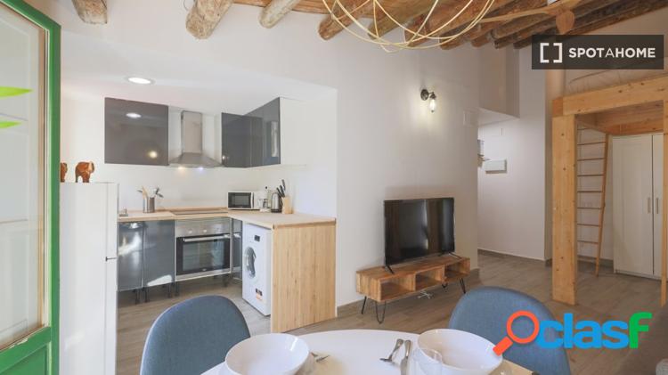 Apartamento de 1 dormitorio en alquiler en El Raval 3