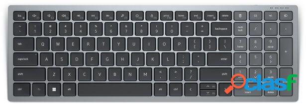 Dell kb740 teclado oficina rf wireless + bluetooth qwerty espaã±ol gris, negro