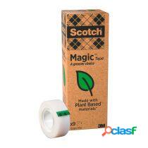 Pack 9 Cintas invisibles ecolÃ³gicas 19 x 33 Scotch Magic